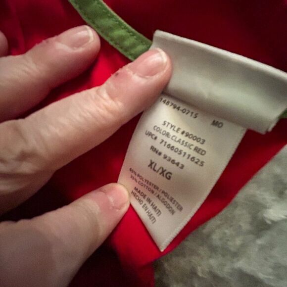 ScrubStar Red Mock Wrap Scrub Top - Extra Large - XL - Picture 4 of 8